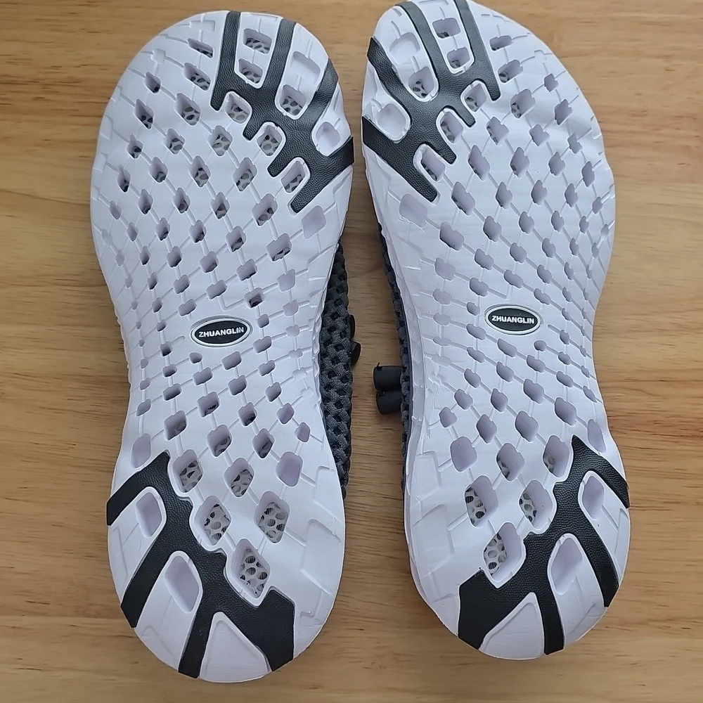 Men's Gray Mesh Casual Water Shoes Size 42